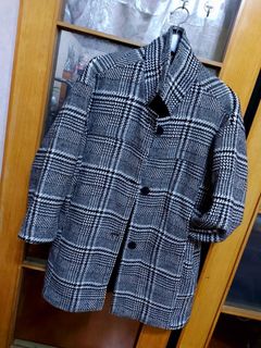 黑白大方格仔外套 free size Black and white Checkered jacket64225028354306110