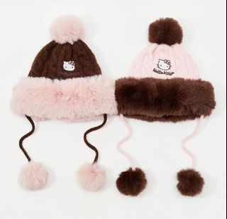 (免費郵寄) 三麗鷗HelloKitty 毛毛針織西瓜帽 可愛配飾 保暖帽64227220356482110