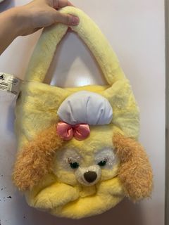 全新香港迪士尼樂園 Hong Kong Disneyland Duffy and Friends Cookie Ann 廚師狗 毛毛索繩手挽袋 毛絨手提包 毛毛手袋 毛毛水桶包64224128642433110