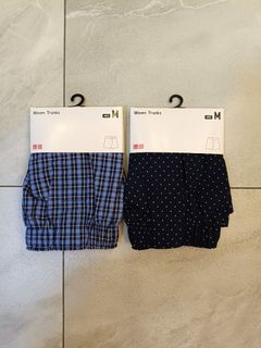 全新 M 有牌 Uniqlo Boxer 男士梭織平角褲 M 碼64228051882498110