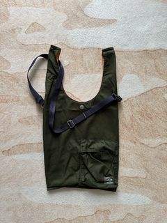 日本 Porter Tokyo Japan 軍綠色 Olive Green Military Green CVS Bagger 手提 環保袋 Logo Tote Bag 手挽 上膊 布袋 Tote g手挽 斜孭 crossbody handle 吉田 東京 大阪 Osaka 絕版64225600961666110