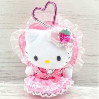 日本直送 Sanrio Hello Kitty lolita dress 可愛粉紅色褶邊裙 毛絨公仔 小掛件 / 小吊飾 / 小掛飾 / 鑰匙扣 玩具 #C202510050 (現貨)64224722840963110