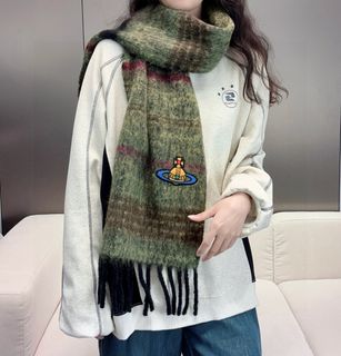 經典大土星馬海毛圍巾 vivienne westwood西太后土星 英國時裝設計_fOCGQ64229341063427110