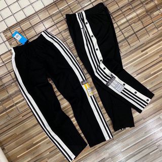 ADIDAS 三葉草情侶款專櫃男女同款雙排扣開叉運動褲衛褲潮流 長褲 pants trousers 男裝穿搭 女裝穿搭64230338350211110