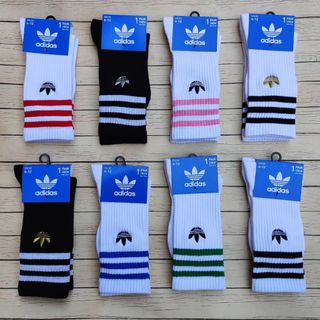 Adidas solid crew socks 經典三葉草襪64224001307009110