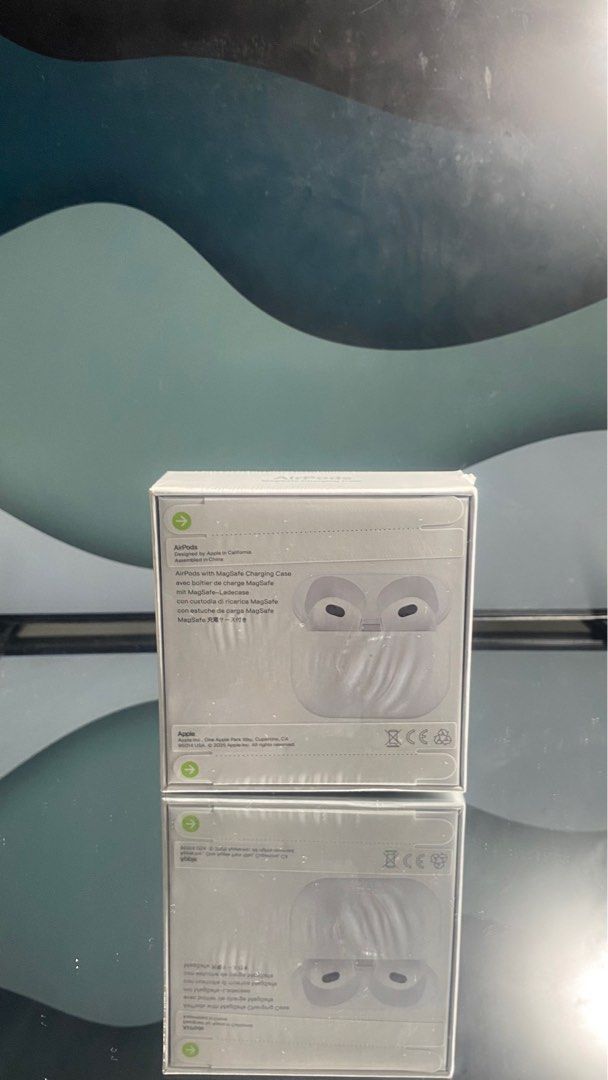 Airpods 3rd Generation (Category: Earphones) located in Manila. Submitted by arronjacob01 (Listing ID 1399278633, Image 2). Description: ✅Include Lightning to Type C cable ✅Sealed, Brand new (Brand new units will be issued, not the one on display) ✅Quick delivery ✅High quality audio ✅For delivery or Meet up ⁉️Negotiable price ⁉️DM for questions .