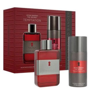 Antonio Banderas Men's The Secret Temptation Gift Set ** Time-Limited Pre-Order Offer ** [Niche Fragrance] [Most Comprehensive Selection Online] [Pre-Order from Overseas]64228050767746110