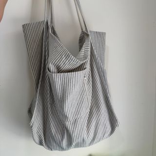 APC 條紋帆布托特包64221140319874110