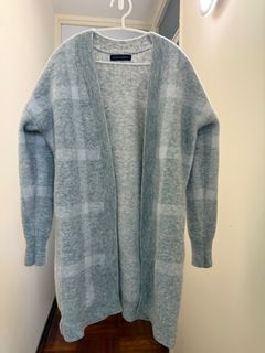 Banana Republic 灰色格紋針織外套64226813965827110