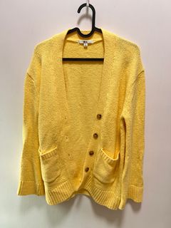 B.C. Yellow Cardigan⬛️黃色長毛衣64224128432513110