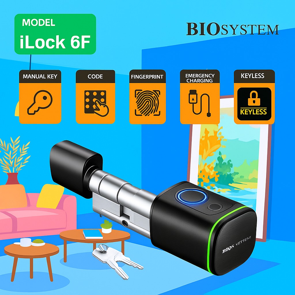 Biosystem iLock 6F Smart Door Lock - Keyless Entry, Furniture & Home ...