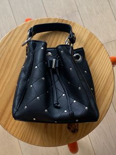 Zara Black Bucket Bag with Studs64225815717250110