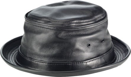 黑色羔羊皮皮革水桶帽（美國製造🇺🇸）64227891669507110