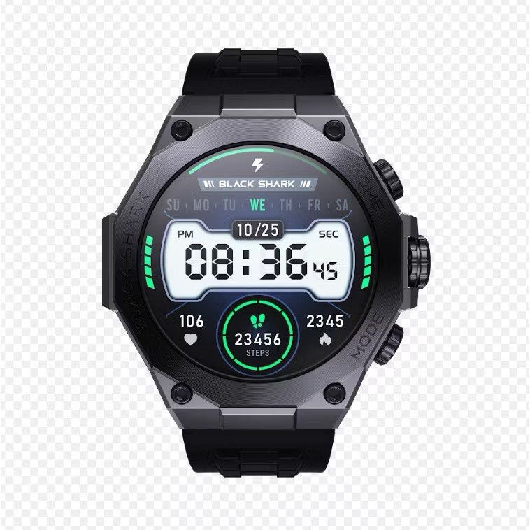 Black Shark G1 Pro (Category: Wearables & Smart Watches) located in Mandaluyong City. Submitted by tano20 (Listing ID 1399392972, Image 1). Description: - 1.43’’ AMOLED Display - 15 Days Battery Life - Supports Chat GPT - Gaming Health Monitoring Mode - 100+ Sports Mode - Fully Washable.
