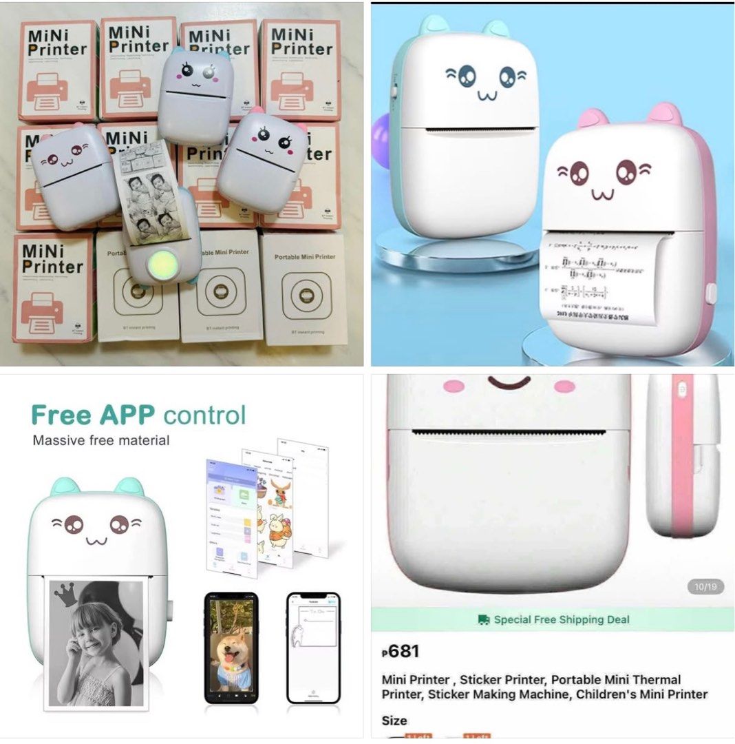 BLUETOOTH PORTABLE THERMAL OR STICKER PRINTER (Category: Printers, Scanners & Copiers) located in San Pablo. Submitted by entreprenurse (Listing ID 1399344495, Image 1). Description: Factory Pull Out Selling Price P350 Online Price P600+ Compact and Portable Printing Power! 🌟 Discover the ultimate convenience with our Compact Bluetooth Thermal Printer, designed for those who are always on the move. With its built-in 1000mAh battery, you can prin