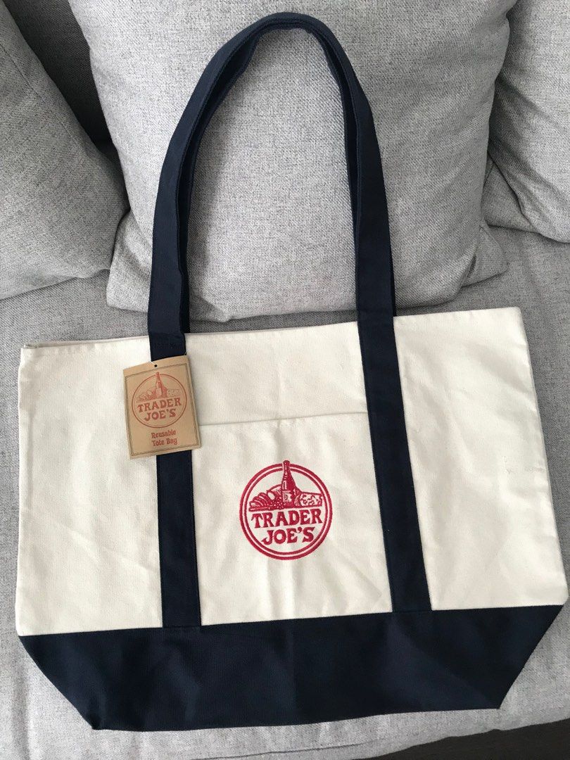 Brand new Trader Joes’s tote bag (Category: Bags & Wallets) located in Toronto. Submitted by ssplurge (Listing ID 1399426969, Image 1). Description: Brand new with tags Trader Joes’s tote bag Meet up - Pickering town centre / Ajax GO Station/ Bowmanville.