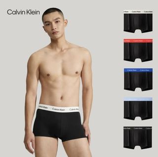 Calvin Klein 男裝正品 (1盒5件) S-XL碼 💥VIP限量優惠💥 3D立體剪裁男裝舒適棉質內褲平腳款 (5件套裝 5色各一件) 原包裝量少 賣完冇補貨 🩷查詢更多實物圖片/瀏覽更多本店靚貨品請PM🩷64231873693571110