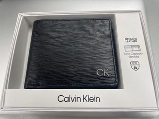 全新美國進口Calvin Klein真皮銀包 黑色64239556726786110