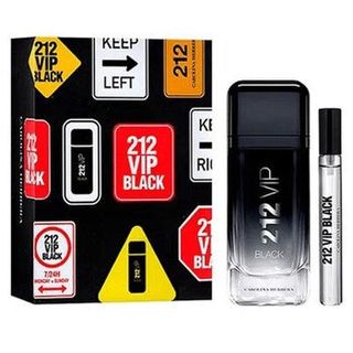 Carolina Herrera Men's 212 Vip Black Gift Set ** Time-Limited Pre-Order Offer ** [Niche Fragrance] [Most Complete Selection Online] [Pre-Order from Overseas]64228050386819110
