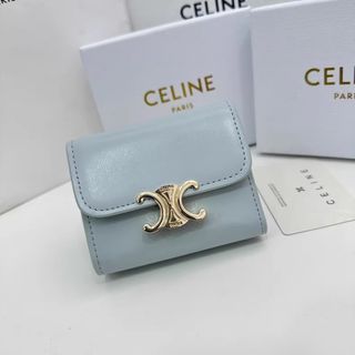 🌟官網授權商家🌟Celine 賽琳凱旋門二件套，冰川藍色64232720254722110