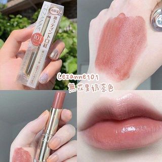 (Proxy Purchase) Japan Cezanne Long-lasting Moisturizing Lip Gloss #101 Milk Tea Maple Red Brown #401 Popular Limited Edition Color Lasting Gloss Lip Tint Lipstick Rouge 3.2g (2 Colors Available)64223365714562110