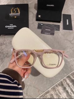 🌟Official Website Authorized Seller🌟 chanel Chanel Eyewear 0787 Frame, Rose Pink,64226447829889110