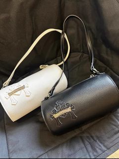 🌟Official Website Authorized Merchant🌟 chrome hearts Cross Heart Small Handbag 3D Cylindrical Bag Handheld Bag Shoulder Bag Crossbody Bag64232527500290110