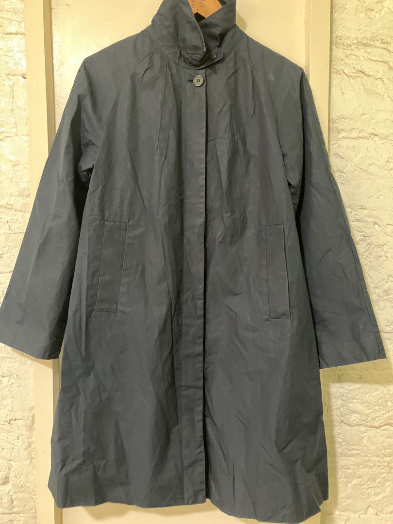 COS Trench coat (Category: Coats, Jackets and Outerwear) located in Makati City. Submitted by rubyaltiche (Listing ID 1399305585, Image 1). Description: COS Trench coat Navy blue Size 36 on tag In good condition.