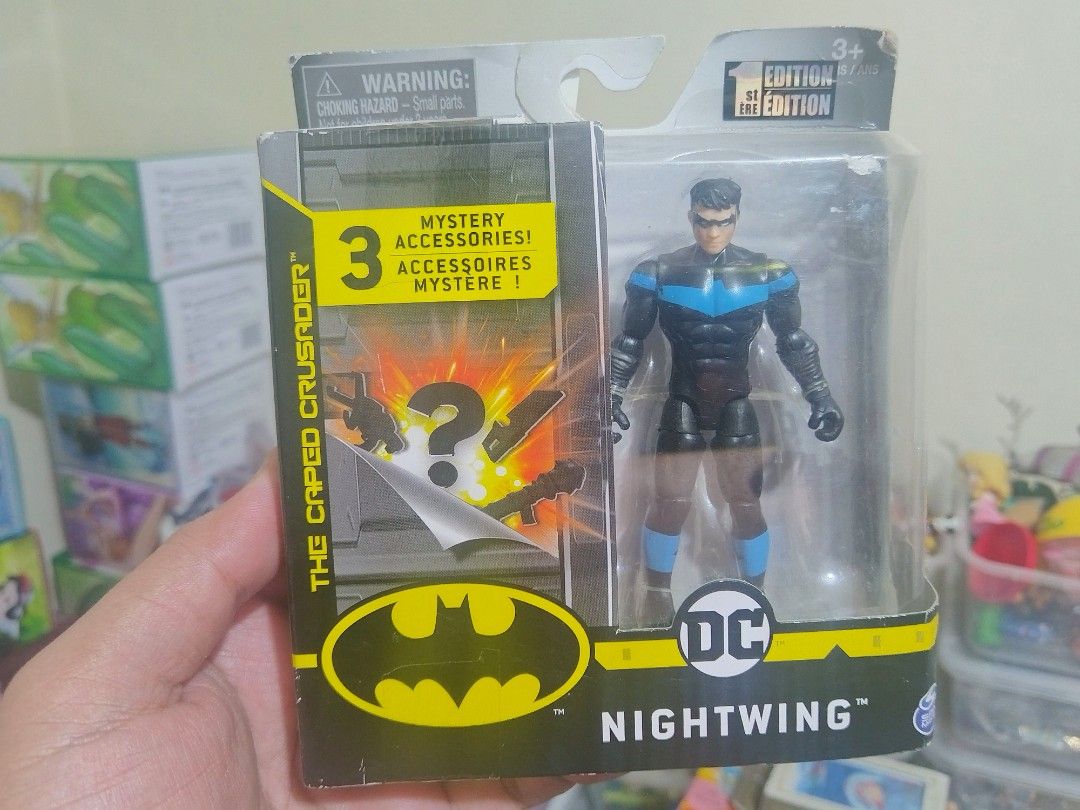 DC Comics - Nightwing - Spin Master Action Figure (Category: Figurines & Statues) located in Quezon City. Submitted by just_d_toys_quezon_city (Listing ID 1399414185, Image 1). Description: DC Nightwing Spin Master Figure Php600.00 Location: Cubao, QC MOP: Gcash (Payment First Basis) MOD: J&T Express, Flash Express or Lalamove (shipping/ delivery fee to be shouldered by the buyer) #nightwing.