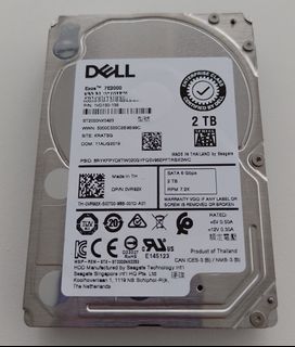 Dell Exos 2.5" 7E2000 2TB SATA Hard Drive / 2.5-inch 2TB HDD Hard Disk64223016890497110