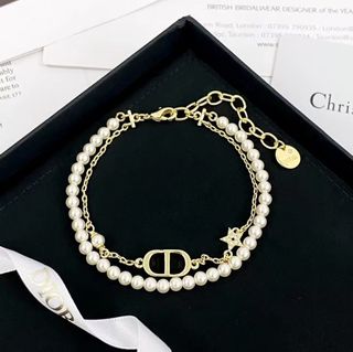DIOR 雙鏈CD 金屬手鏈64225816232961110