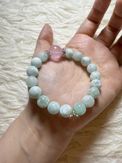 綠海紋石綠天使diy水晶手串   10mm64232046240642110