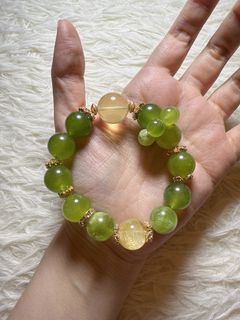 青提奶蓋diy水晶手串     14-16mm64232525771138110