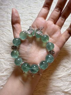 冰透綠螢石diy水晶手串     14.5mm64232046286978110