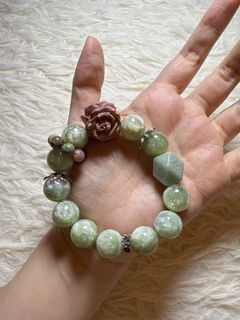 翠綠祖母晶diy水晶手串     14.8mm64228049422083110