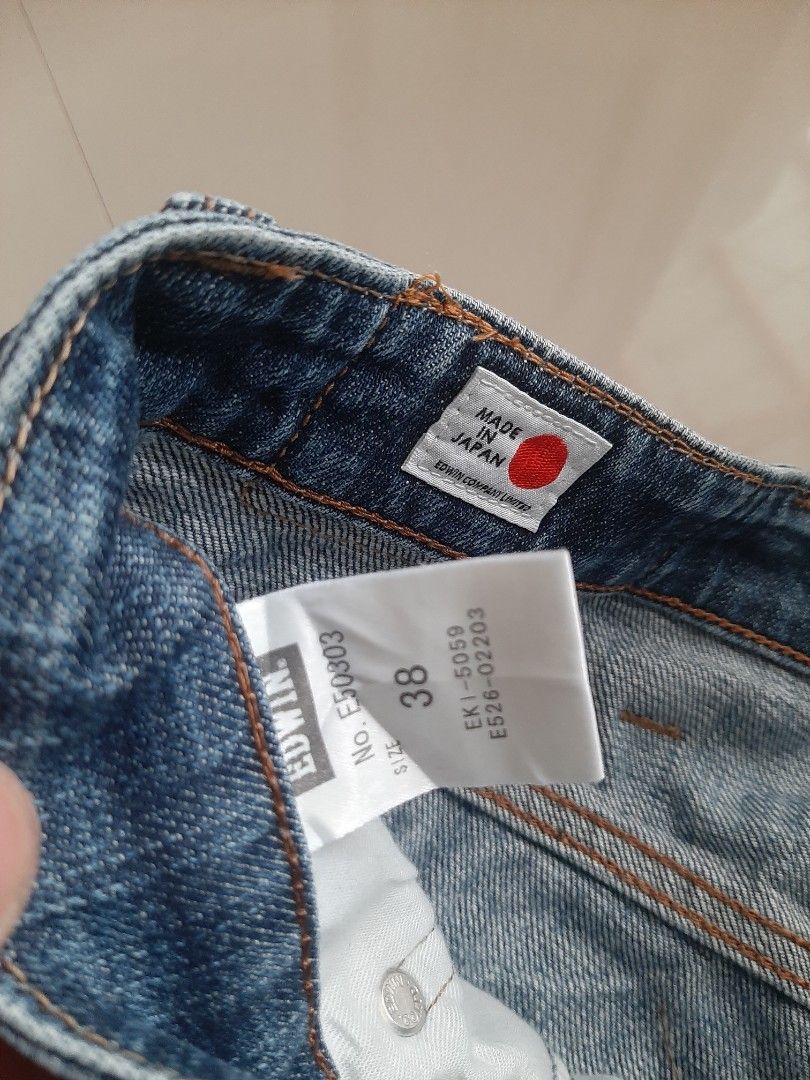 Edwin Pants Japan (Category: Jeans) located in Siniloan. Submitted by rethr1ft (Listing ID 1399400781, Image 3). Description: Waist 38-40 Length 39.