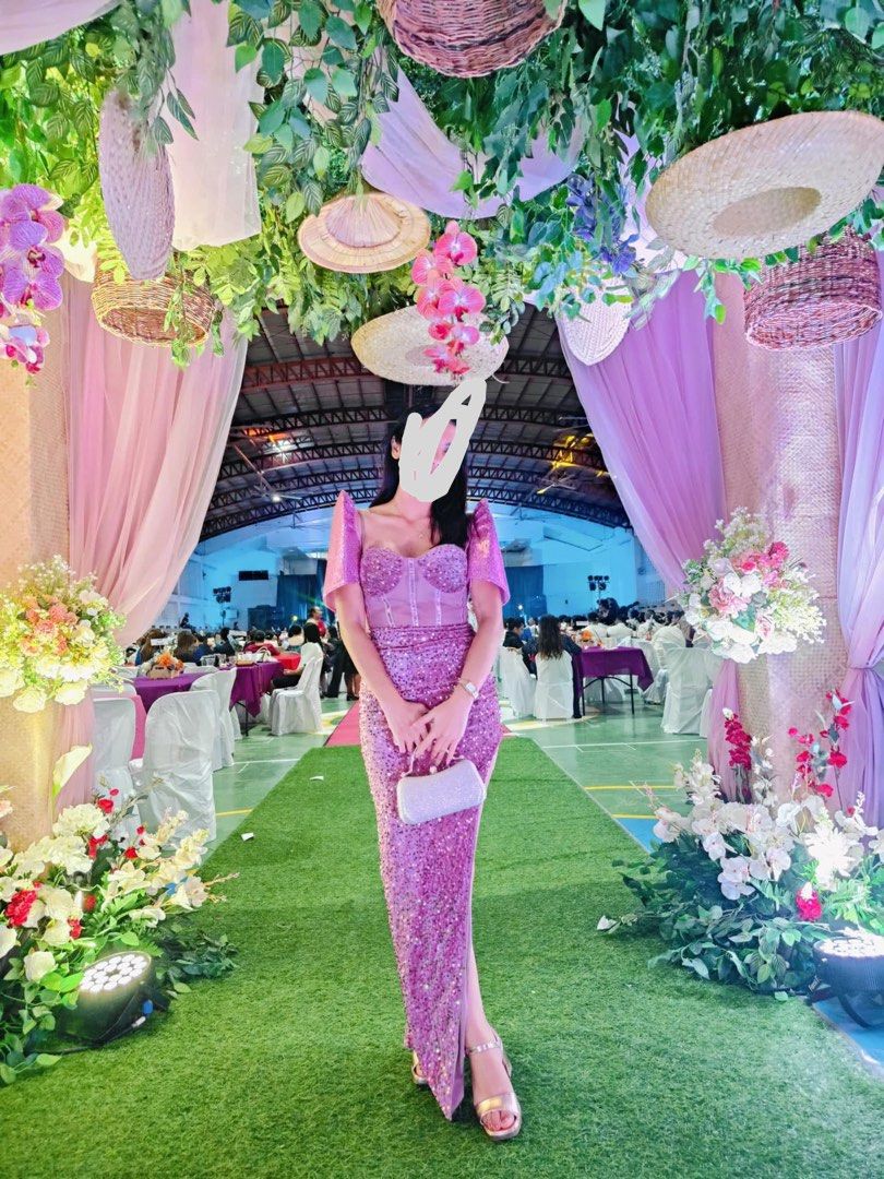 Filipiniana Dress (Category: Evening dresses & gowns) located in Romblon. Submitted by justjdeclutters (Listing ID 1399414406, Image 1). Description: The sleeves are detachable. .