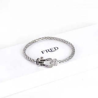 💎品質保障💎Fred/斐登 - 人手必備手鍊 滿鑽馬蹄扣繩手鍊64222193797891110