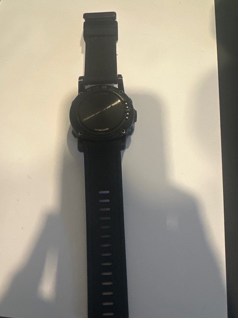 Garmin Smartwatch fenix 2 (Category: Wearables & Smart Watches) located in Manila. Submitted by ctpax (Listing ID 1399446288, Image 2). Description: - Garmin fenix 2 smartwatch - Black color - Includes charging cable - Round face - Black strap.