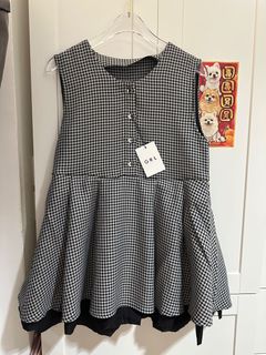 Grl千鳥格背心群 上衣64229338415618110