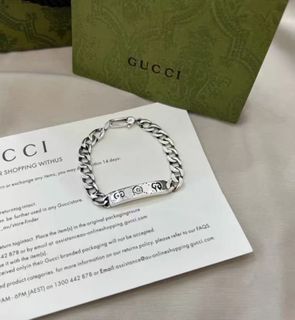 GUCCI Ghost 925銀 手鏈64225816181250110