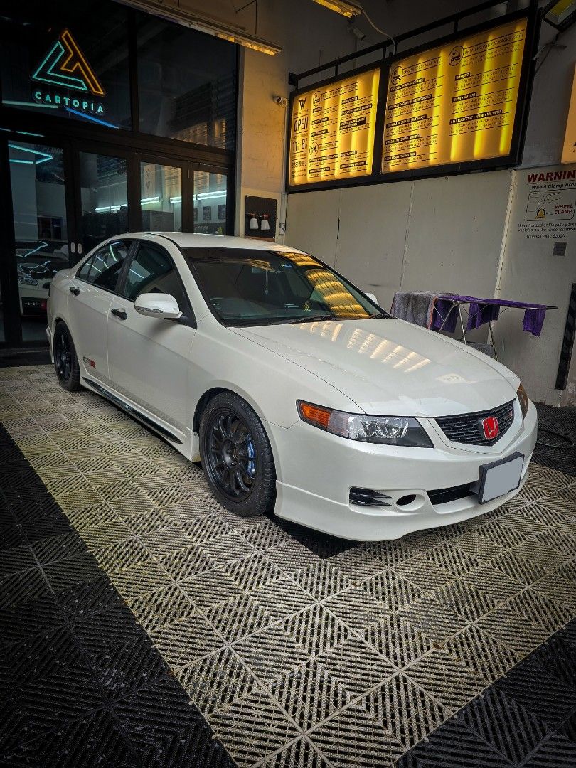 Honda Accord Euro R 2.0 (M) (Category: Used Cars) located in Singapore. Submitted by spartand (Listing ID 1399346145, Image 1). Description: Direct Seller. No consignment. 3rd owner. Properly sorted Euro R—not your usual abused unit. Well-specced with functional upgrades: HKS Exhaust (deep, clean tone) 5.33 Final Drive (sharper, more responsive drive) Choon's Air Intake Hybrid Racing Short Shifter (tight, mechanical shifts) MOMO Steering Wheel Fu