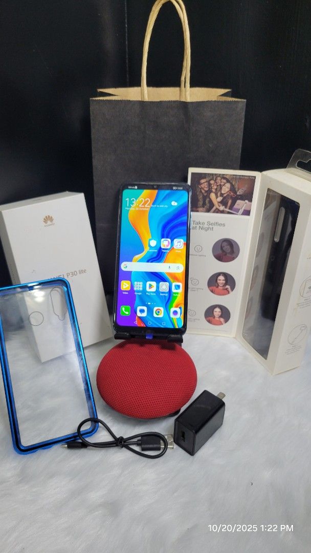 Huawei P30 lite Bundle (Category: Huawei) located in Lucena. Submitted by x_aviz (Listing ID 1399308155, Image 3). Description: Good day! I am decluttering my stuff You can either contact me here or through the link below. Huawei P30 lite (complete box, manual, charger, headset, warranty) Used to be Php 14,999 but Now for as low as Php 7,000 ONLY Will include the magnetic casing for the phone. Huawei CF33 Moonlight Selfie Stick (complete box, man