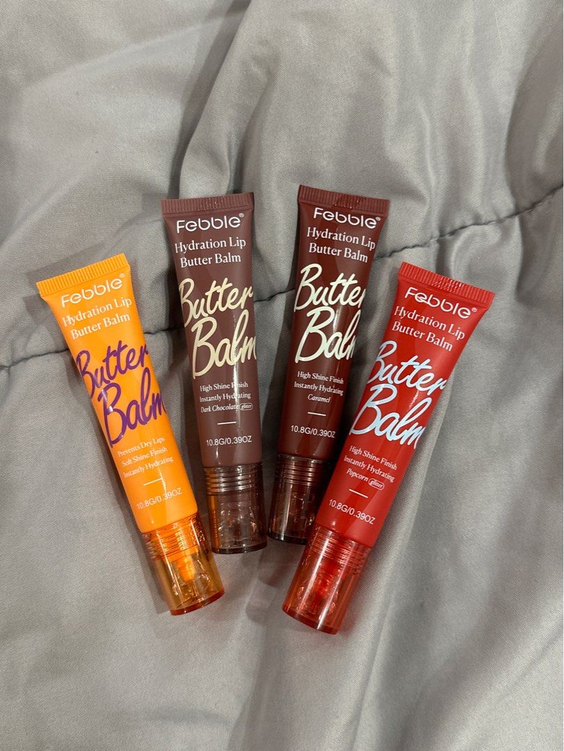 Hydration Lip Butter Balm 2.0 - Febble (Category: Makeup) located in Manila. Submitted by ycg910 (Listing ID 1399301660, Image 1). Description: Selling the international brand FEBBLE’s makeup!! Sealed and onhand :) Febble Hydration Lip Butter Balm 2.0 - new formula - ultra nourishing lip butter made with peptides - creates soft, smooth lips with a shine ALL SHADES AVAILABLE ✨ Please message me if you have any questions! .