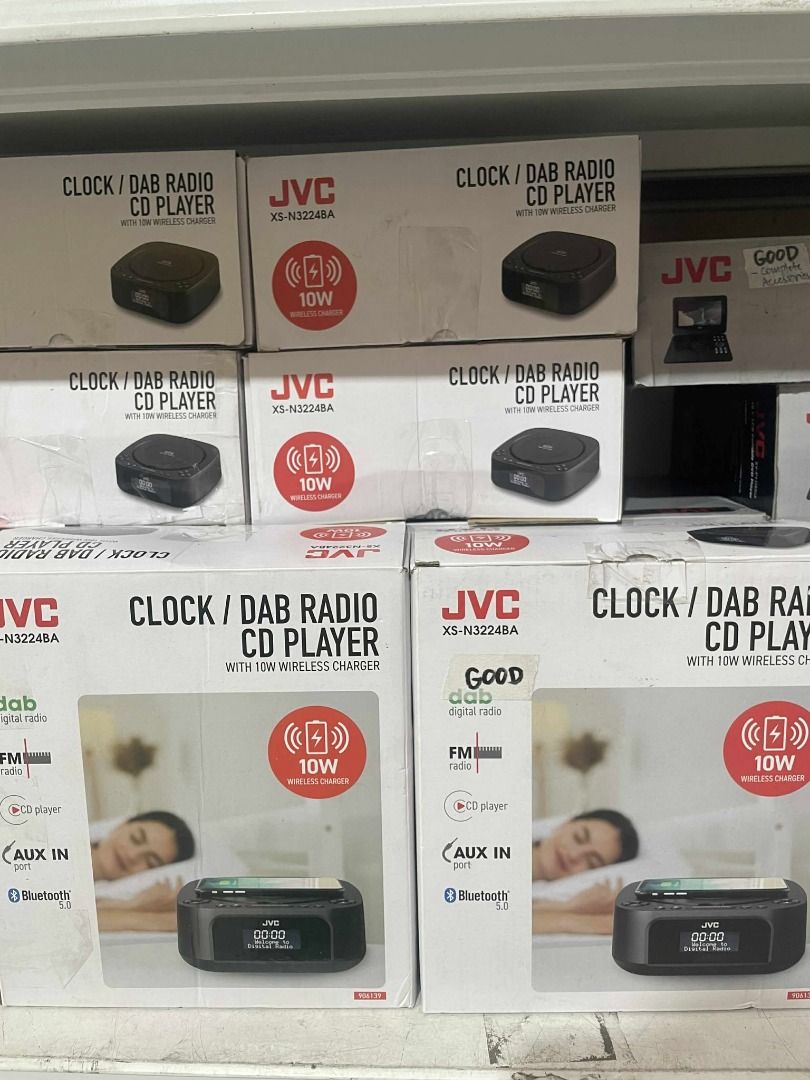 JVC Clock/DAB Radio CD Player with Wireless Charger (Category: Clocks) located in Muntinlupa City. Submitted by aussie.surplustore (Listing ID 1399259996, Image 2). Description: Look for: JANINE -0948 098 5387 Surplus from Australia Location: Muntinlupa.