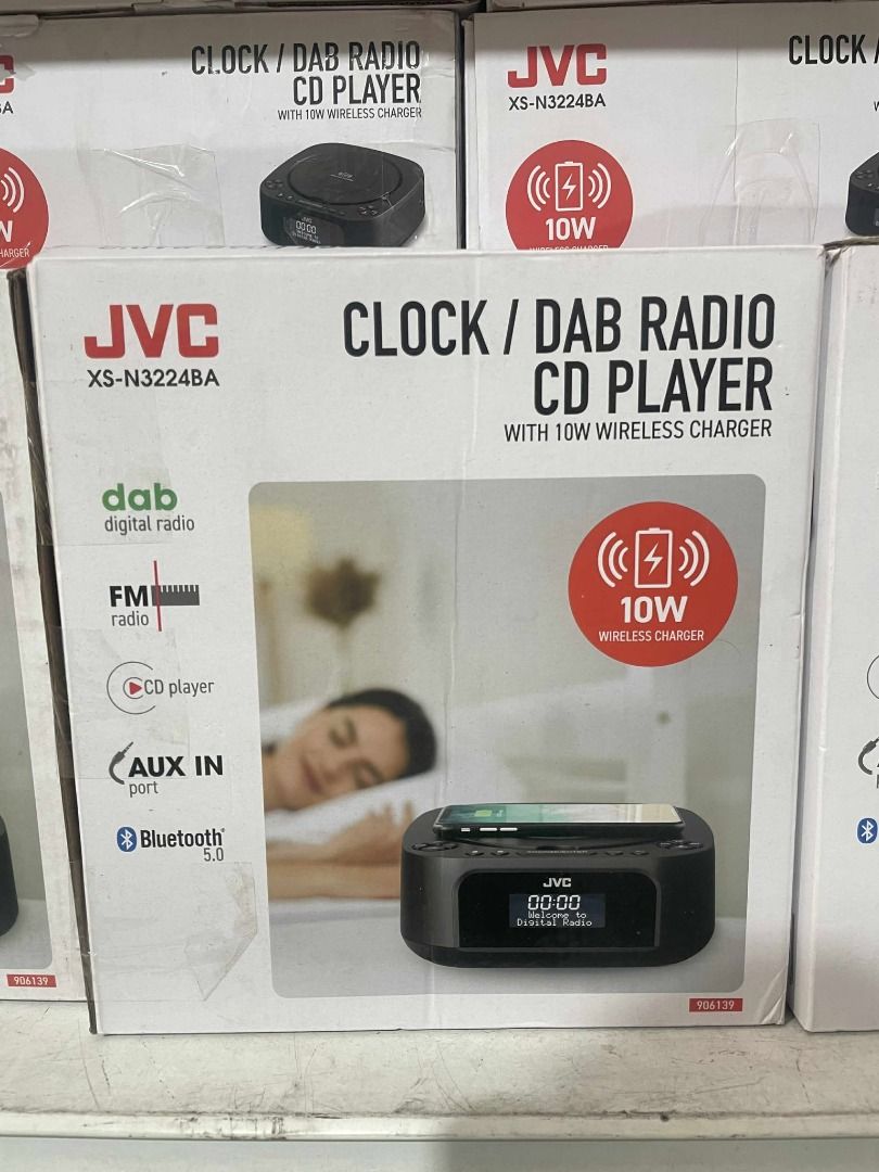 JVC Clock/DAB Radio CD Player with Wireless Charger (Category: Clocks) located in Muntinlupa City. Submitted by aussie.surplustore (Listing ID 1399259996, Image 1). Description: Look for: JANINE -0948 098 5387 Surplus from Australia Location: Muntinlupa.