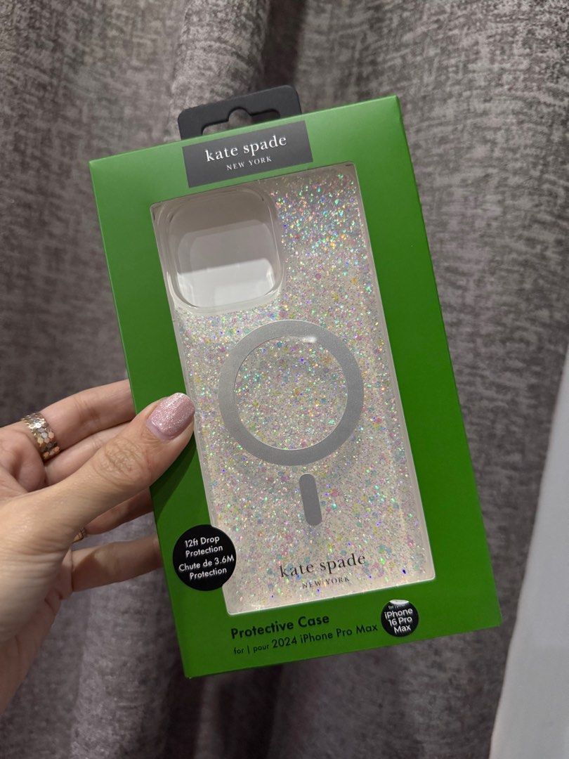 Kate Spade iphone 16 promax case (Category: Cases & Sleeves) located in Tanay. Submitted by pinkyboocloset (Listing ID 1399392037, Image 1). Description: For iphone 16promax still with box .