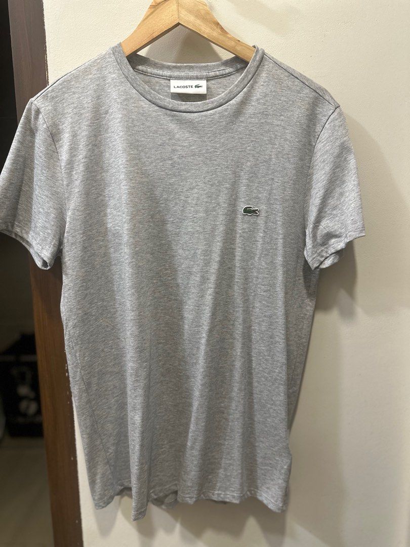 Lacoste Grey Pima Cotton T-Shirt (Category: Tshirts & Polo Shirts ) located in Manila. Submitted by gingerbreadman20 (Listing ID 1399390246, Image 3). Description: For sale lacoste pima cotton Classic fit cotton jersey tshirt Color gray size 3 Brand new with tags and paper bag Orig price is 4250, for sale 2.5k only .