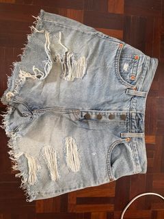 Levi's 501 高腰牛仔短褲64224721955714110