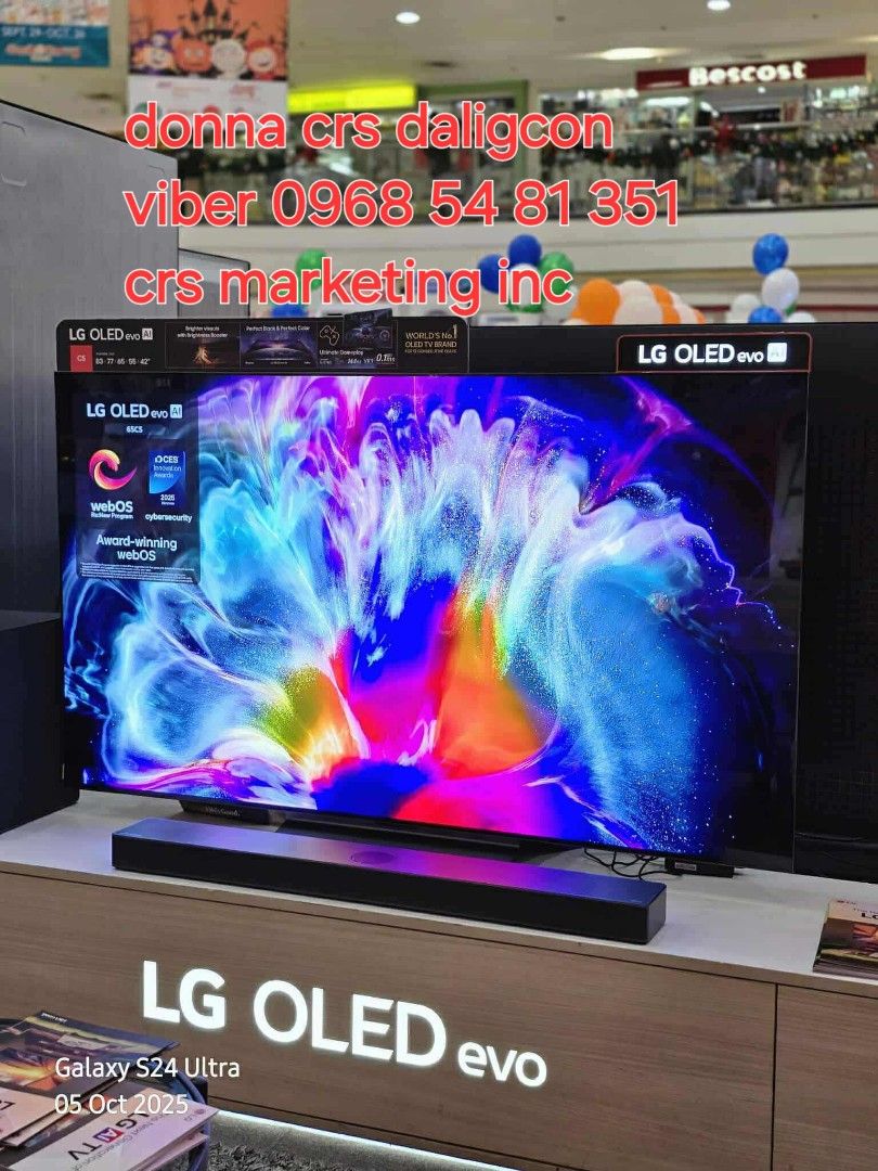 Lg oled (Category: TV) located in Manila. Submitted by donnasagao03665 (Listing ID 1399394333, Image 2). Description: 🟨 LG OLED TV C5 SERIES G5 SERIES B5 SERIES / 65G5 65C5 42C5 55C5 55B5 77C5 77G5 83C5 🟨 B5 SERIES 55B5PSA - 63,000 C5 SERIES 42C5PSA - 54,800 55C5PSA - 62,000 65C5PSA - 88,000 77C5PSA - 147,000 83C5PSA - 205,800 G5 SERIES 65G5PSA - 104,800 77G5PSA - 164,000 PRICE MAY CHANGE WITHOUT PRIOR NOTICE BRANDNEW AND SEALED 2 YRS LG WARRAN
